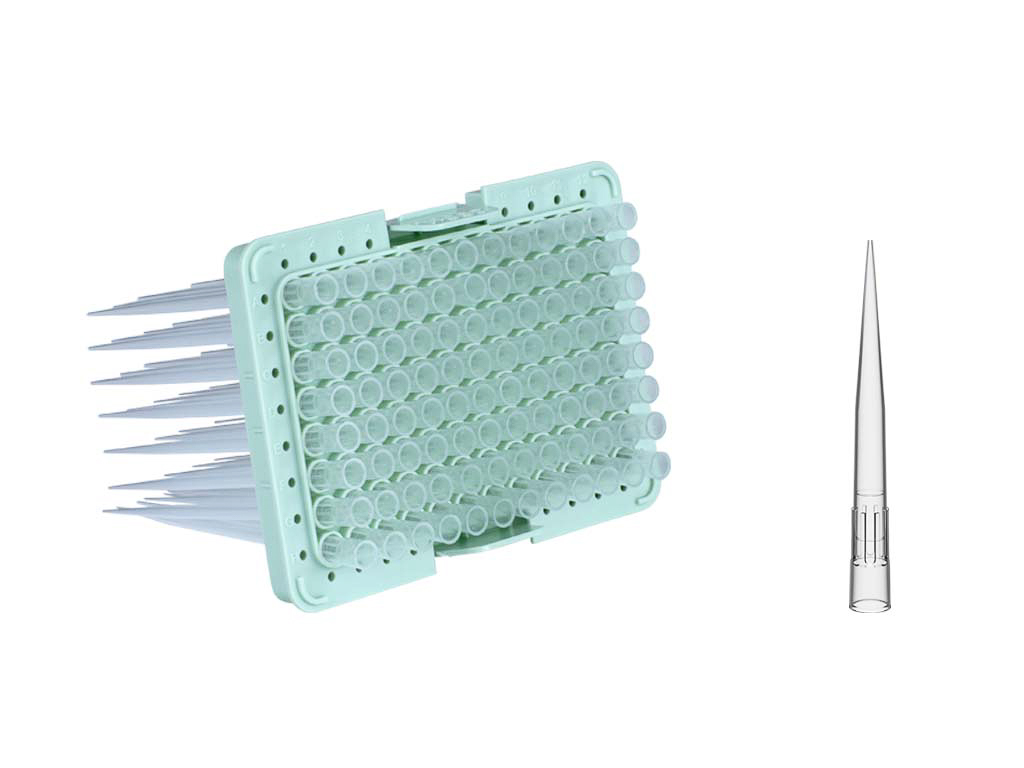 300 µl GRIPTIPS®, Non-Sterile 5 Inserts of 96 Tips, V96, GREEN